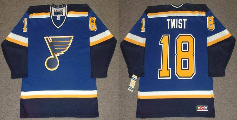 2019 Men St.Louis Blues #18 Twist blue CCM NHL jerseys->youth nfl jersey->Youth Jersey